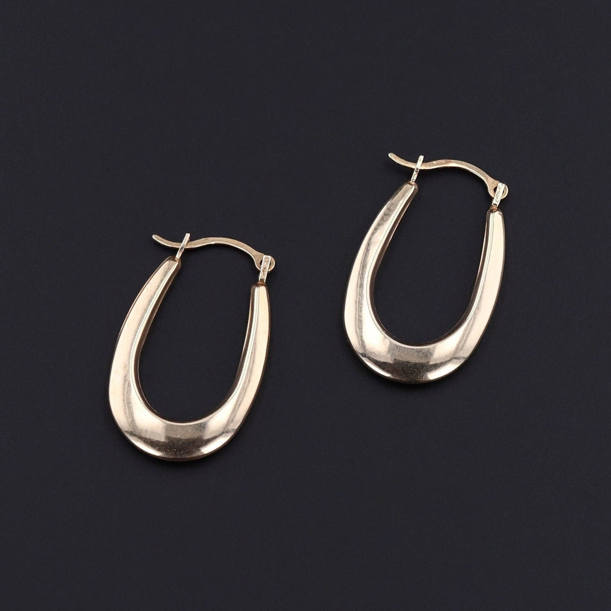 Vintage Hoop Earrings of 14k Gold - Trademark Antiques