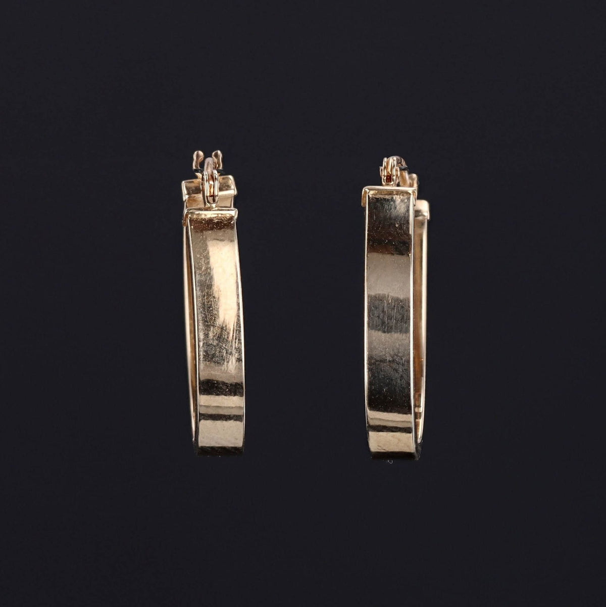 Vintage Hoop Earrings of 14k Gold - Trademark Antiques