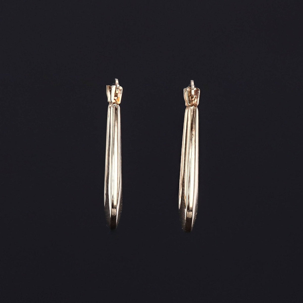 Vintage Hoop Earrings of 14k Gold - Trademark Antiques