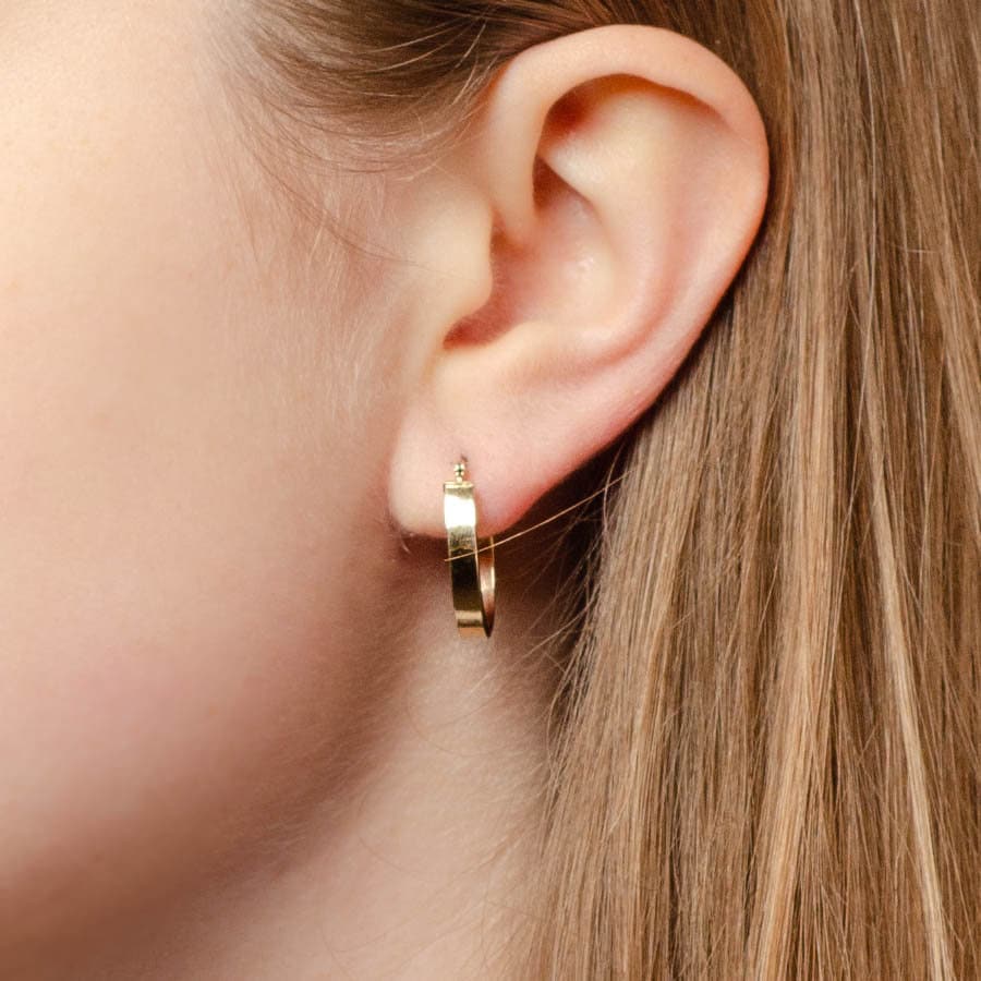 Vintage Hoop Earrings of 14k Gold - Trademark Antiques