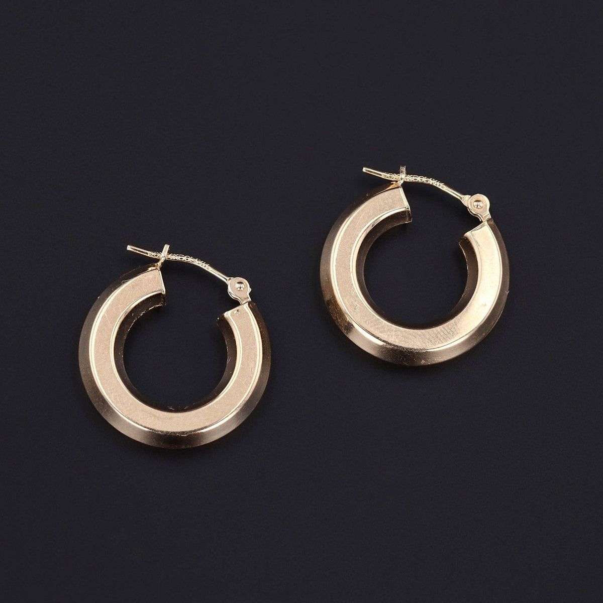 Vintage Hoop Earrings of 14k Gold - Trademark Antiques