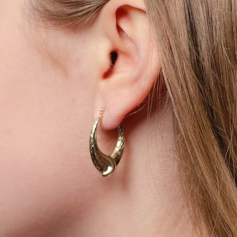 Vintage Hoop Earrings of 14k Gold - Trademark Antiques