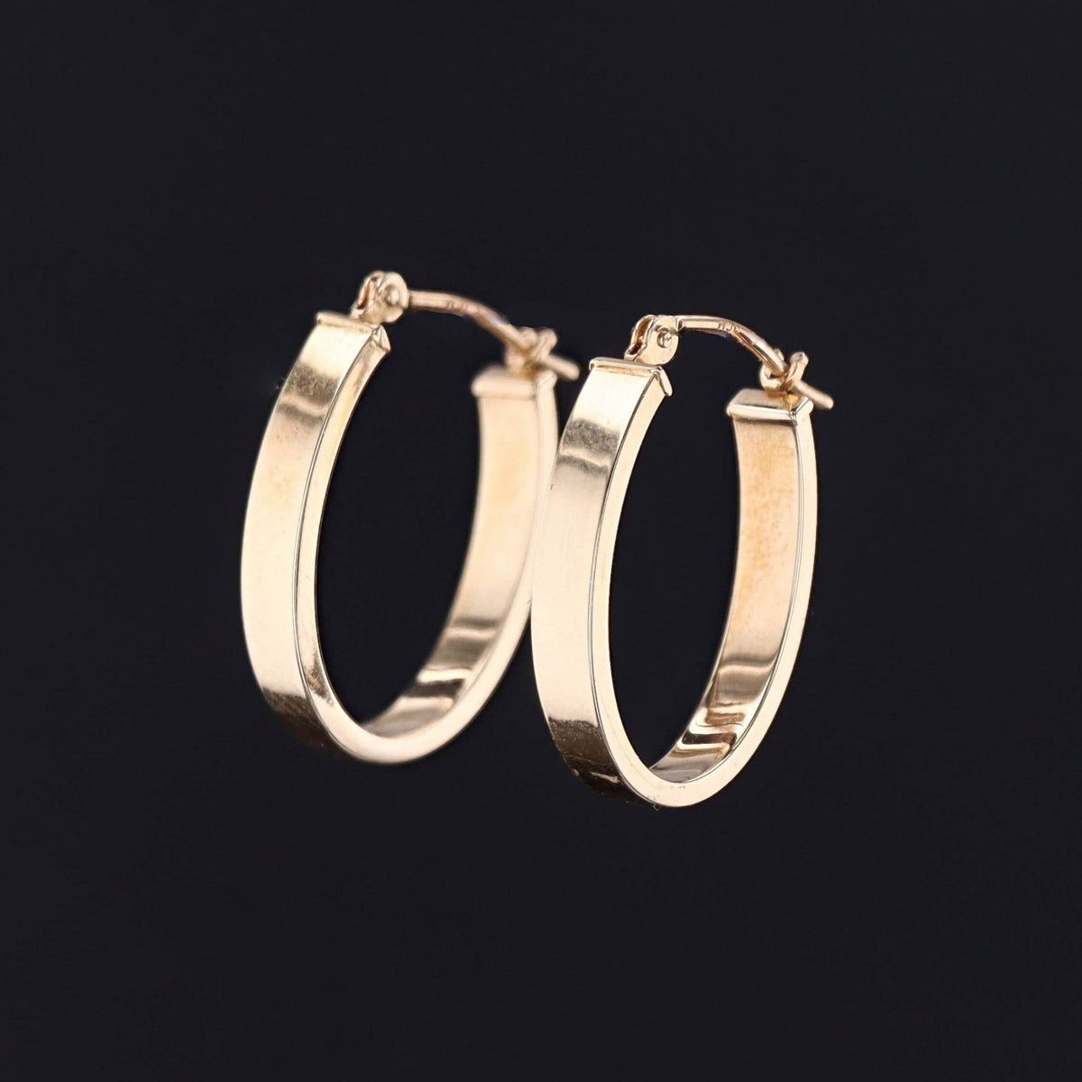 Vintage Hoop Earrings of 14k Gold - Trademark Antiques