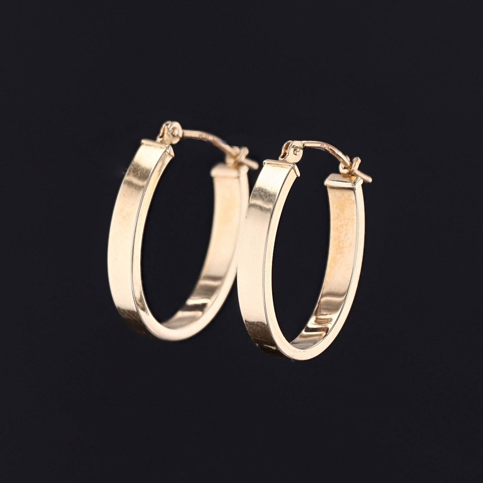 Vintage Hoop Earrings of 14k Gold - Trademark Antiques