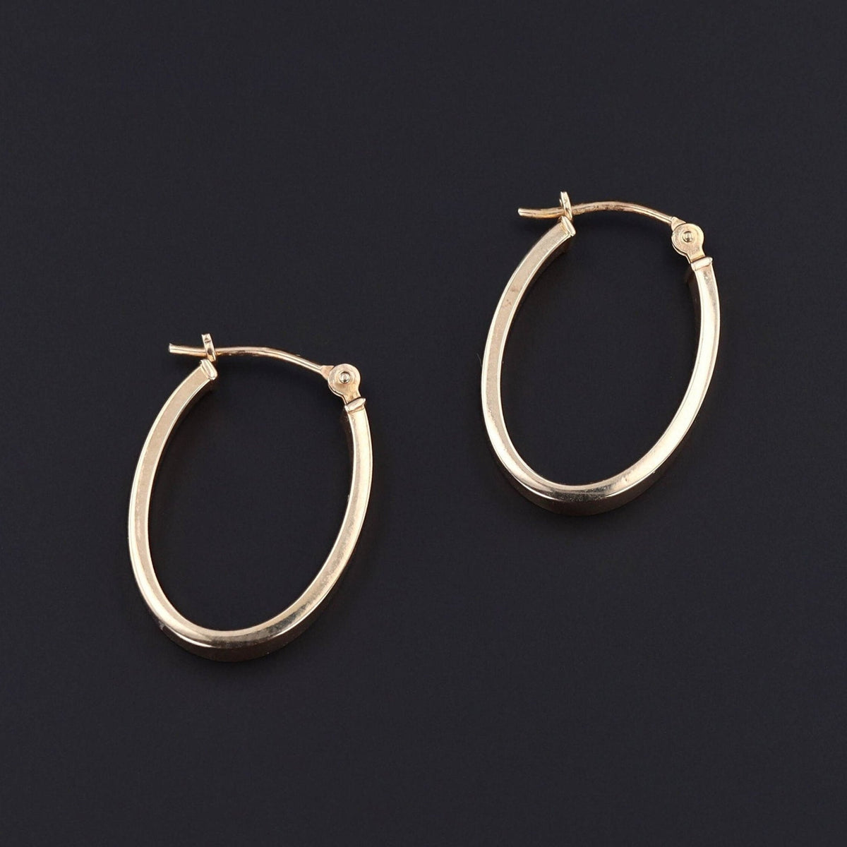 Vintage Hoop Earrings of 14k Gold - Trademark Antiques