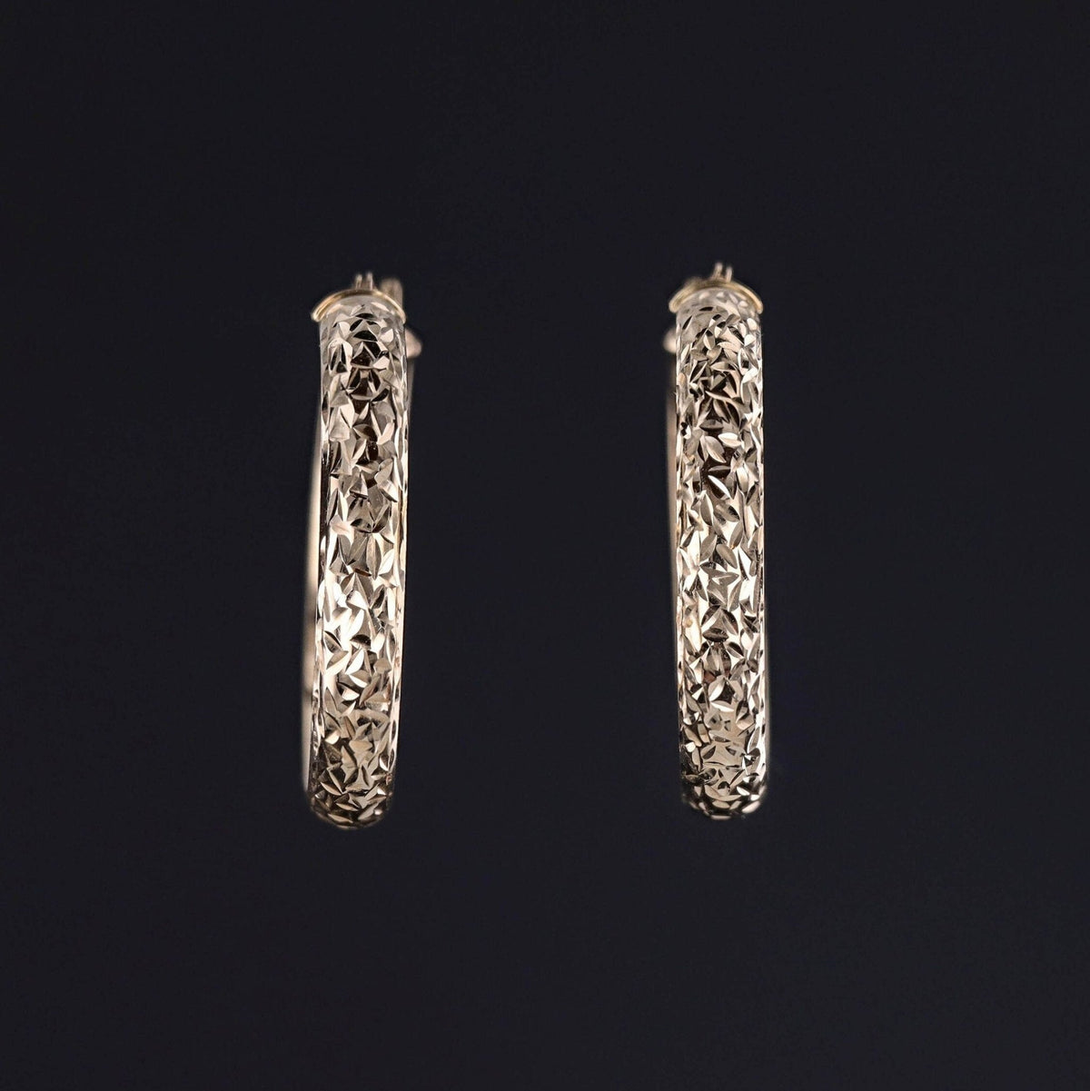 Vintage Hoop Earrings of 14k Gold - Trademark Antiques
