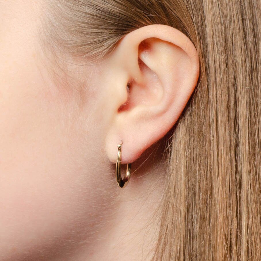 Vintage Hoop Earrings of 14k Gold - Trademark Antiques