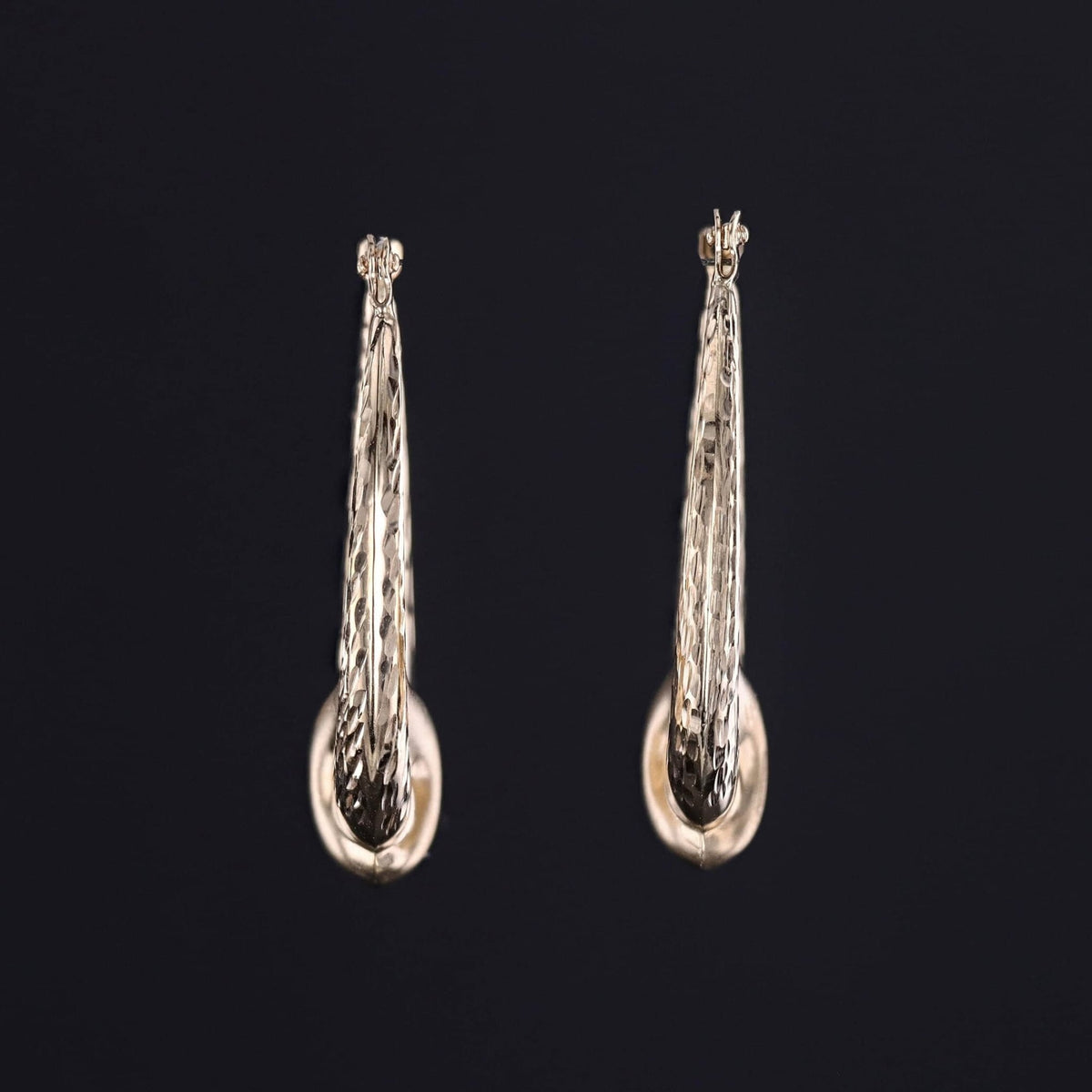 Vintage Hoop Earrings of 14k Gold - Trademark Antiques