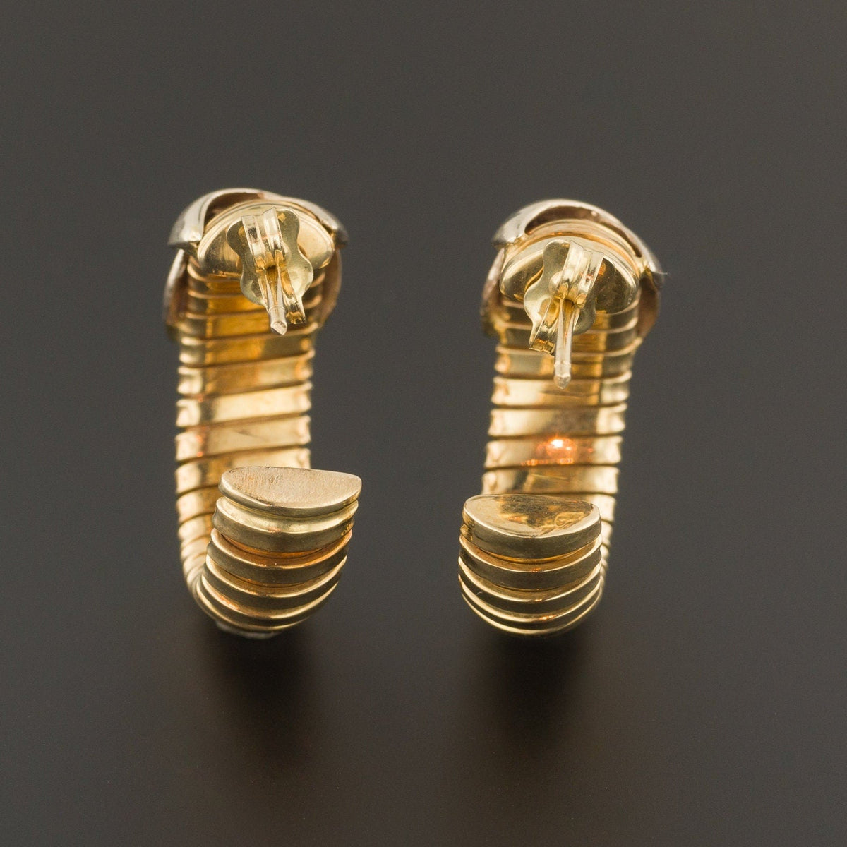 Vintage Hoop Earrings of 14k Gold - Trademark Antiques