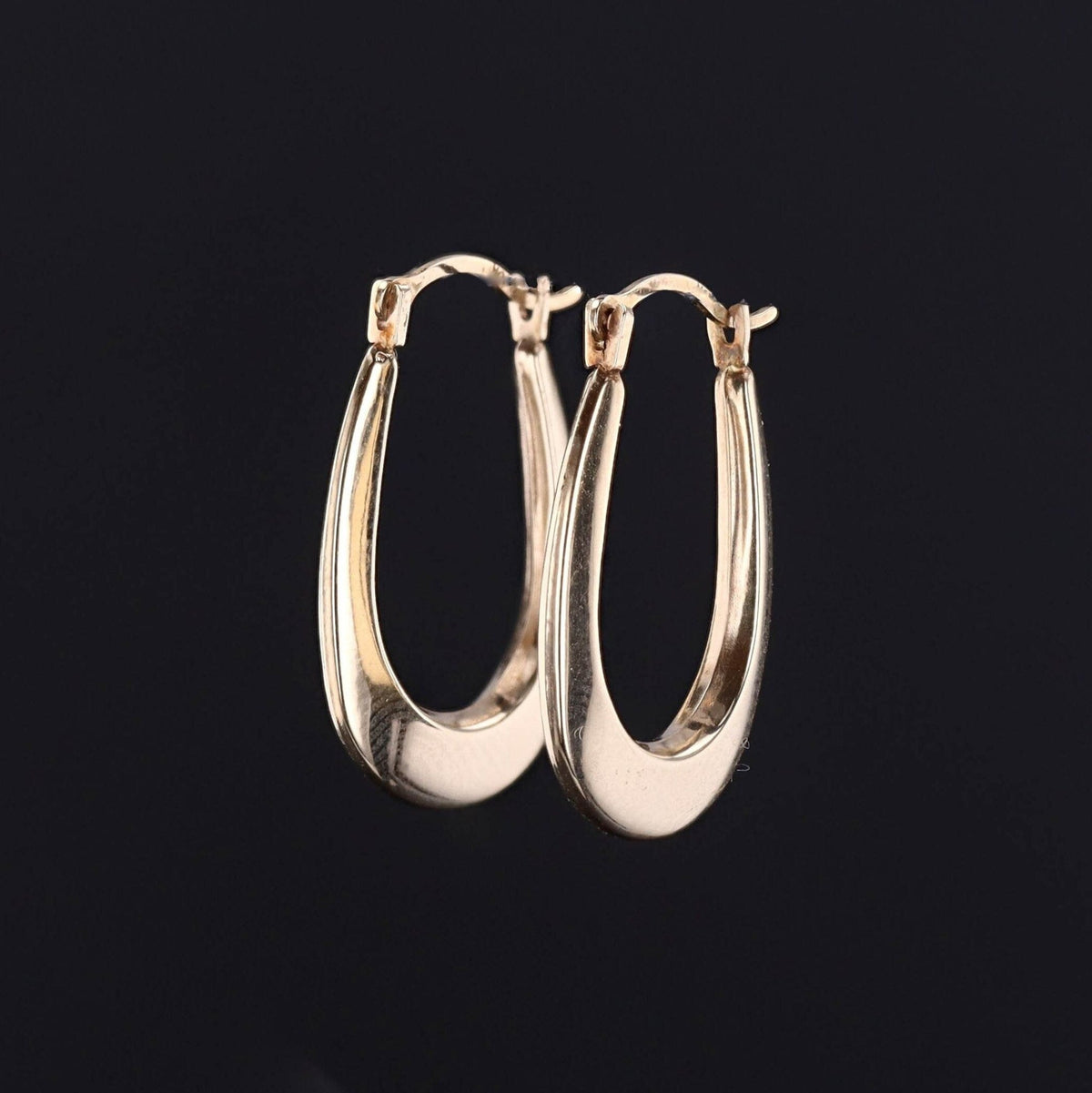 Vintage Hoop Earrings of 14k Gold - Trademark Antiques