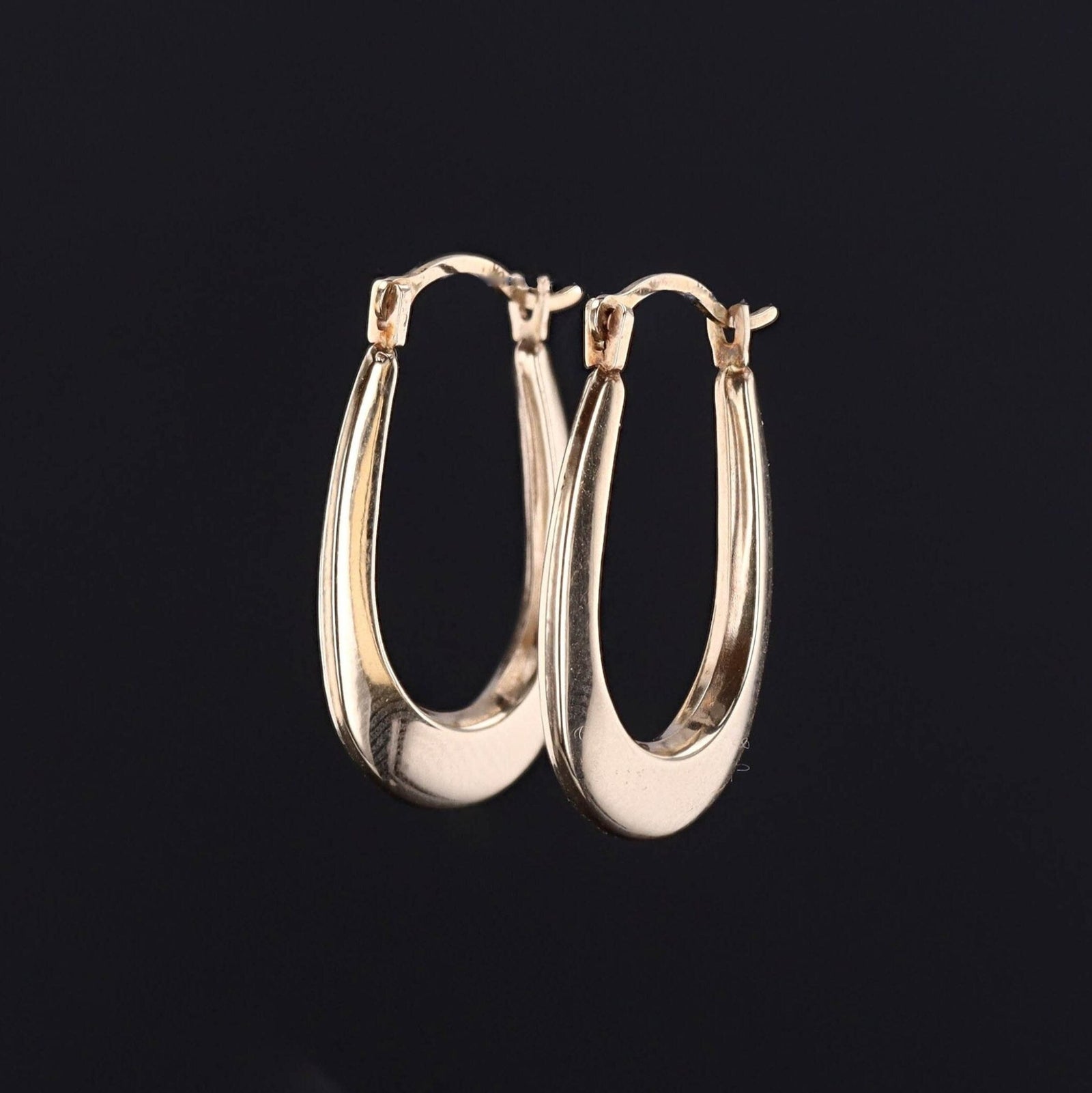 Vintage Hoop Earrings of 14k Gold - Trademark Antiques
