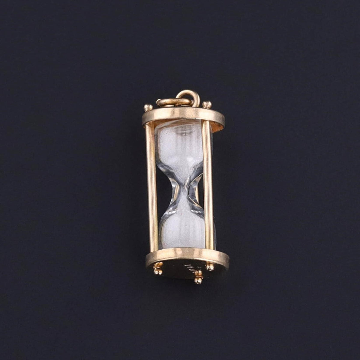 Vintage Hourglass Pendant of 14k Gold - Trademark Antiques