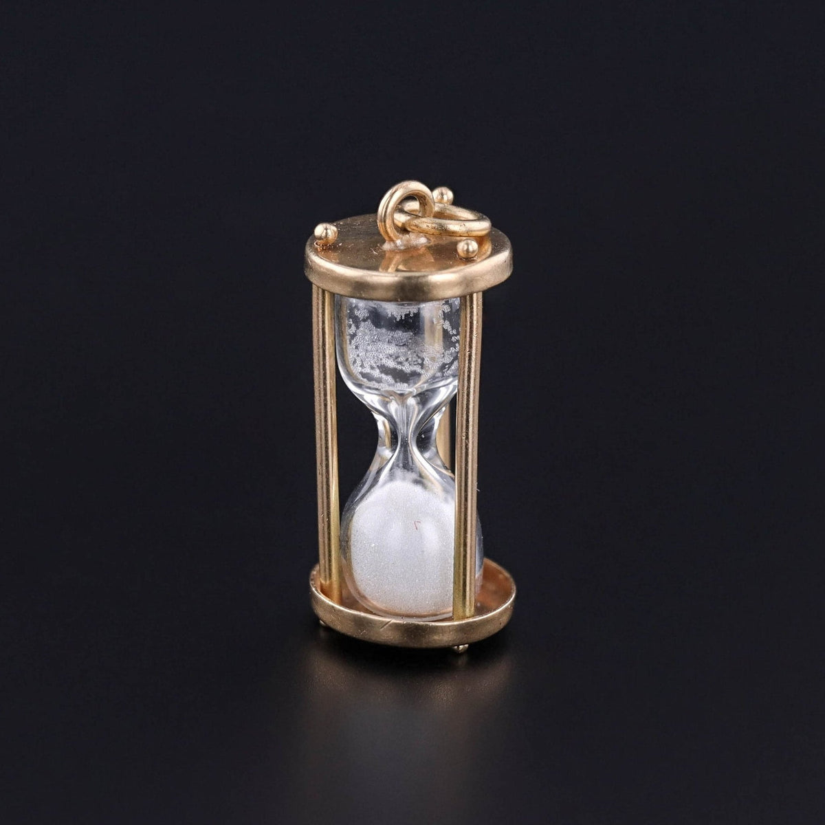 Vintage Hourglass Pendant of 14k Gold - Trademark Antiques