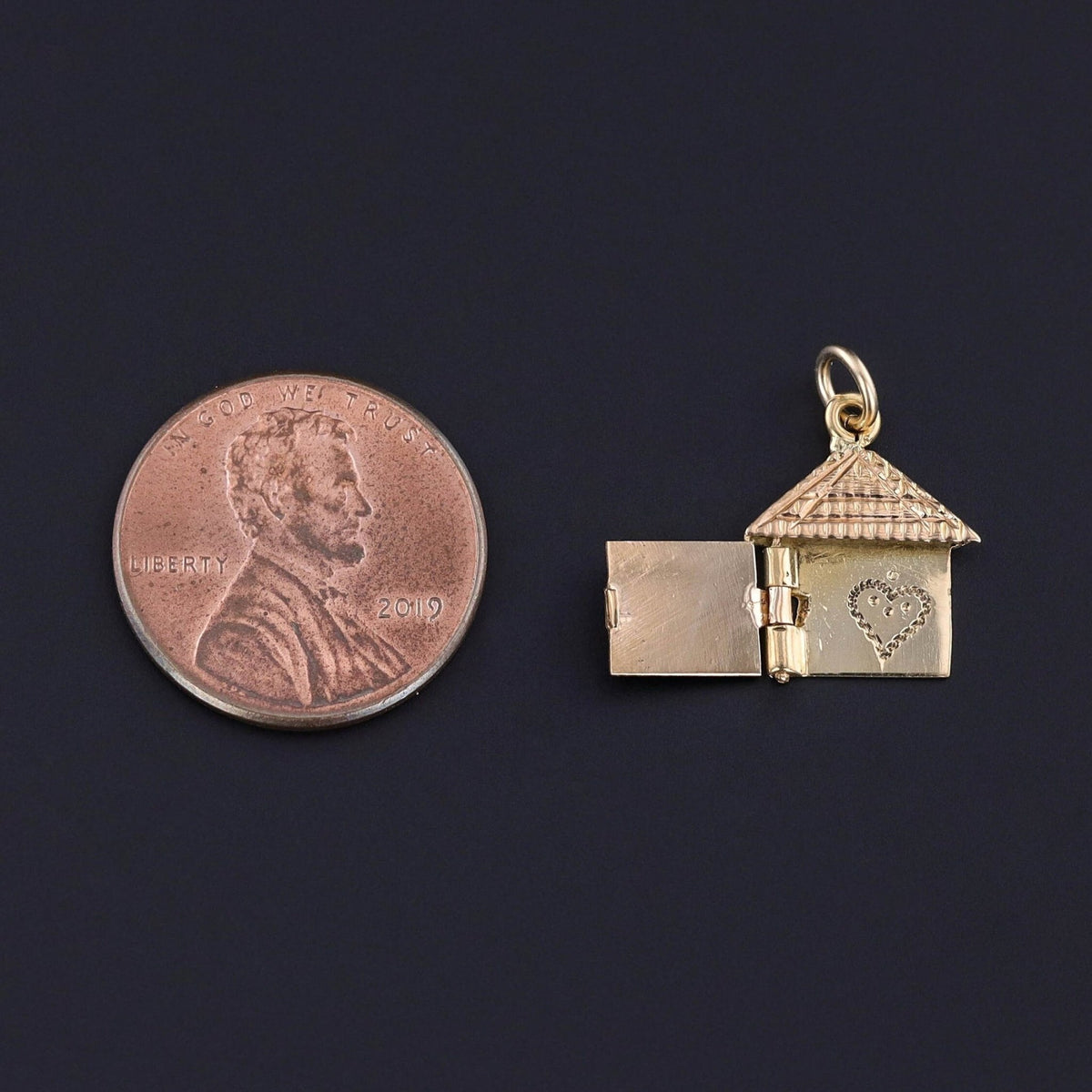 Vintage House Charm of 18k Gold - Trademark Antiques