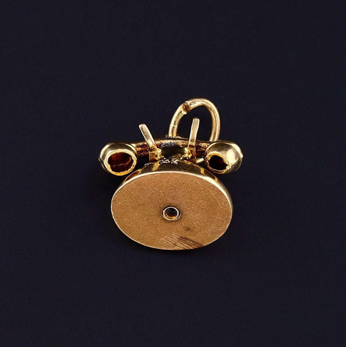 Vintage I LOVE YOU Phone Charm of 14k Gold - Trademark Antiques