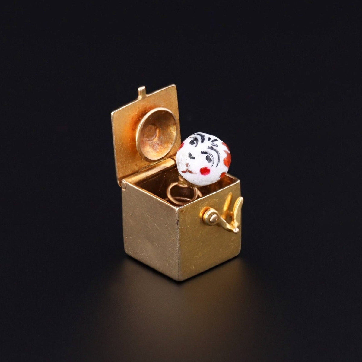 Vintage Jack In the Box Charm of 14k Gold - Trademark Antiques