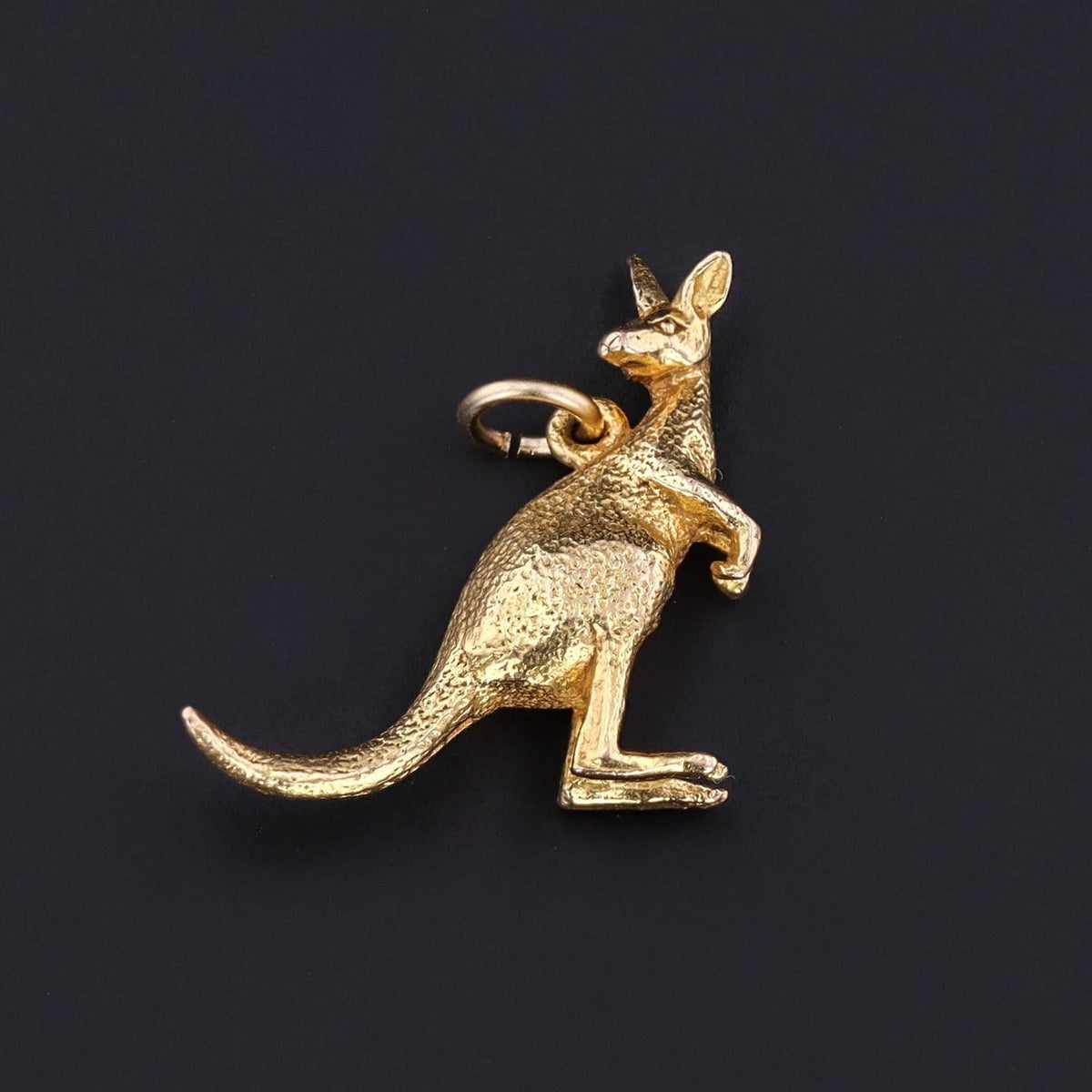 Vintage Kangaroo Charm of 14k Gold - Trademark Antiques