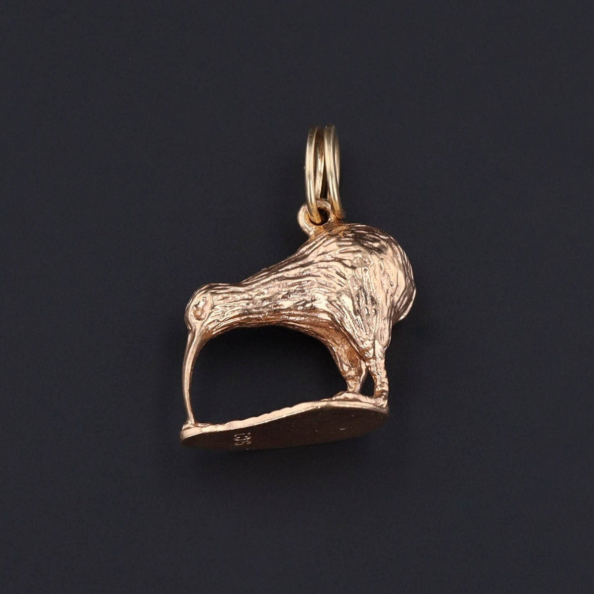 Vintage Kiwi Charm of 9ct Gold - Trademark Antiques