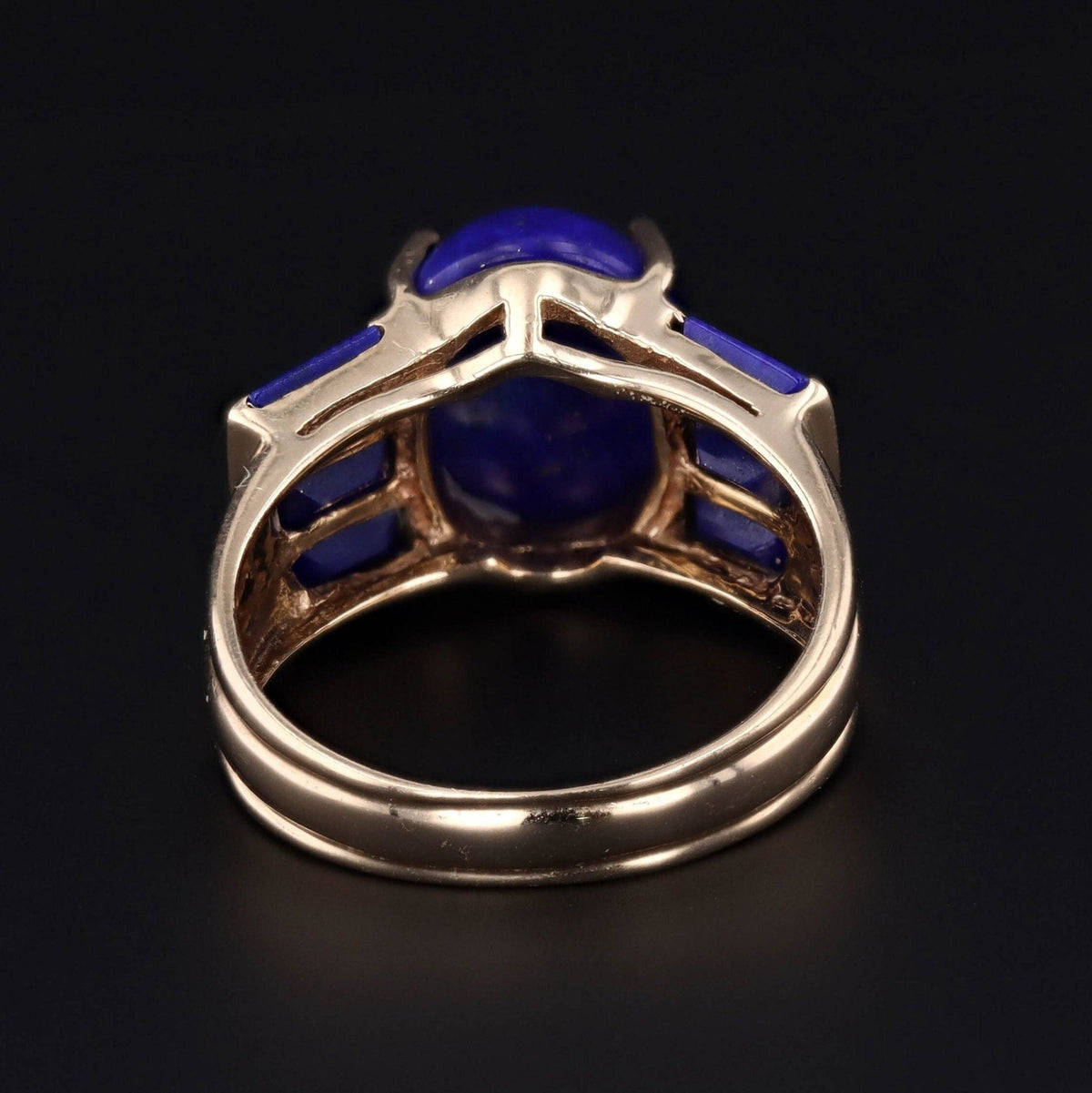 Vintage Lapis Lazuli Ring of 10k Gold - Trademark Antiques