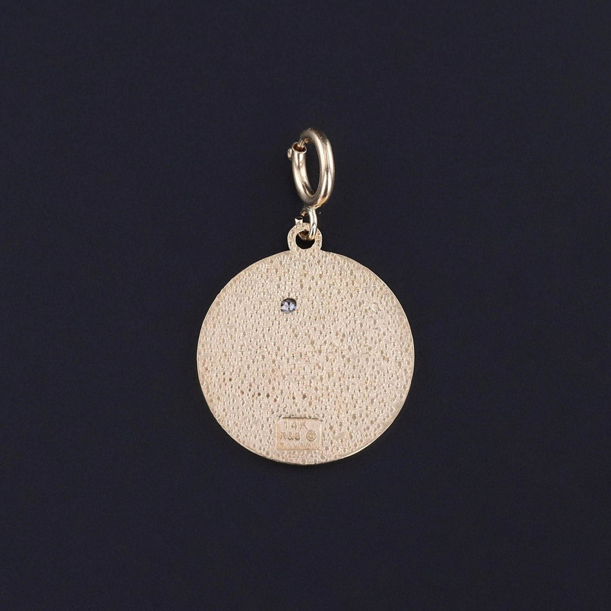 Vintage Leo Zodiac Charm of 14k Gold - Trademark Antiques
