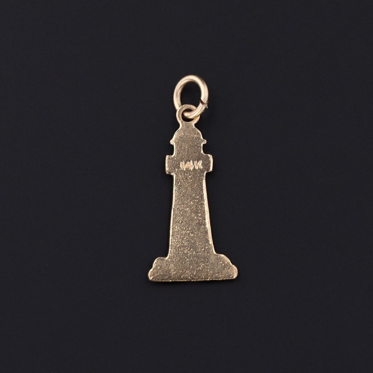 Vintage Lighthouse Charm | 14k Gold Charm - Trademark Antiques