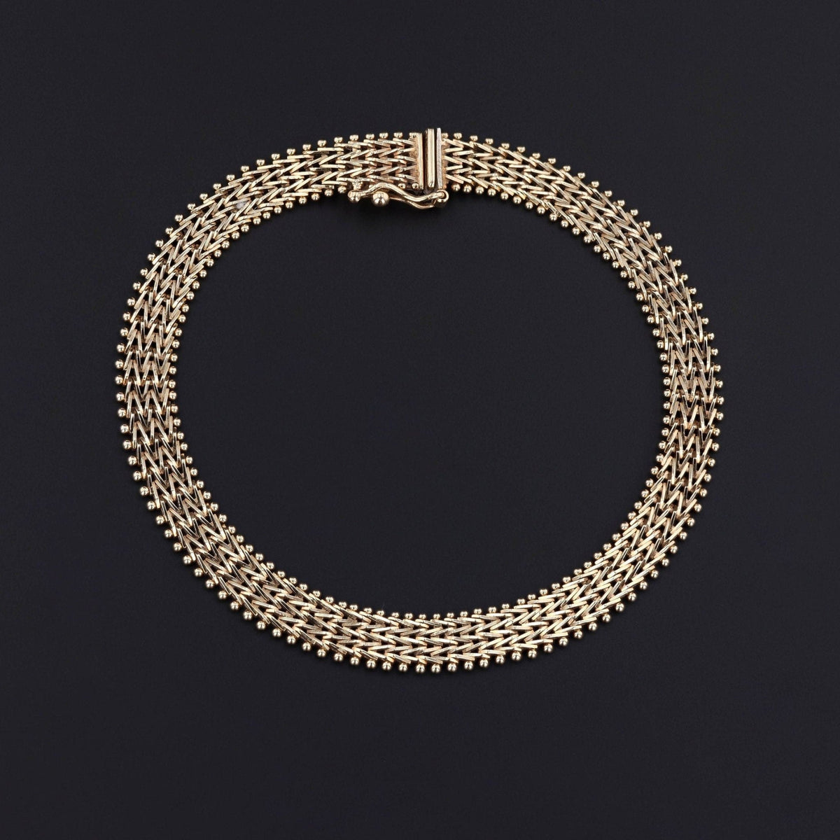 Vintage Link Bracelet of 14k Gold - Trademark Antiques
