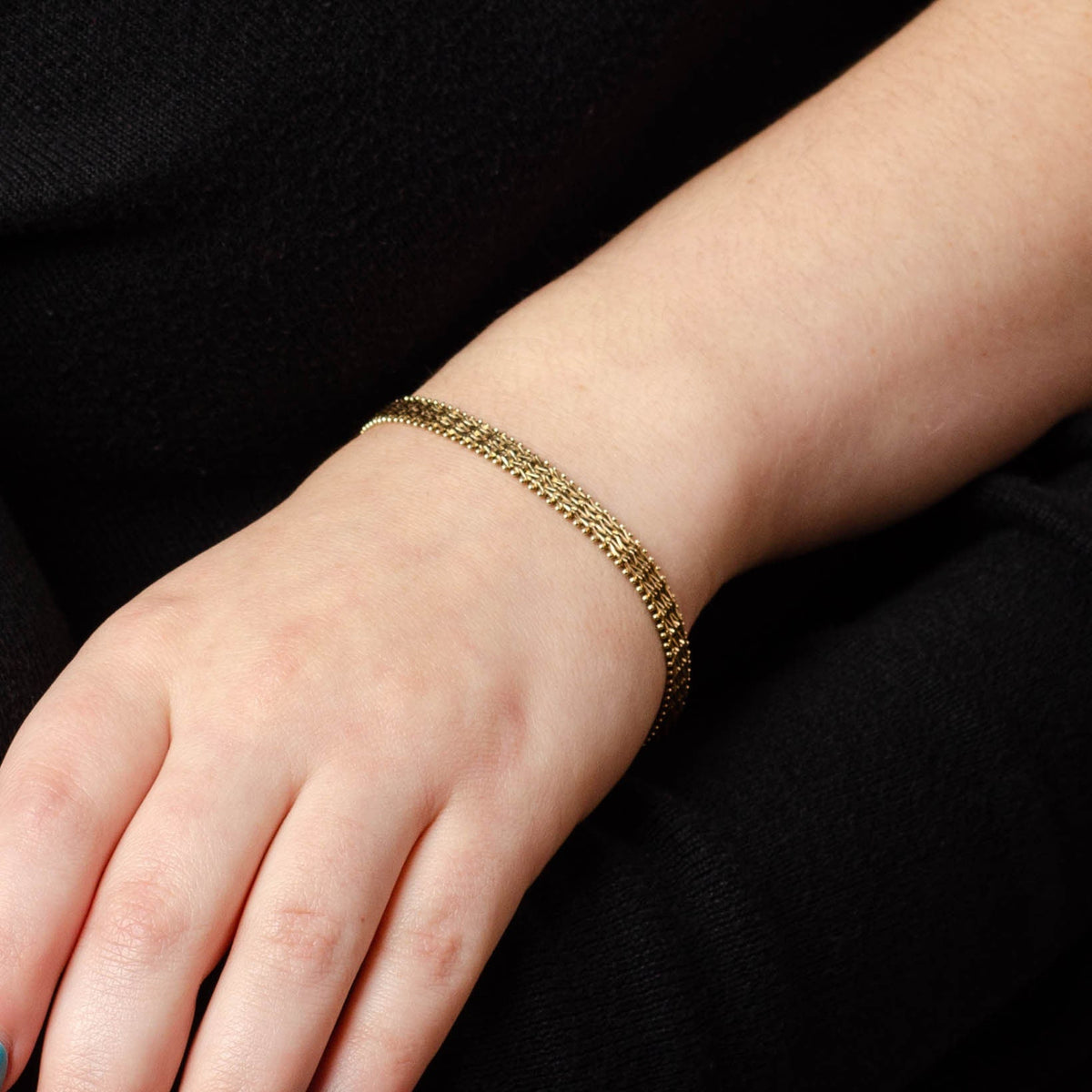 Vintage Link Bracelet of 14k Gold - Trademark Antiques