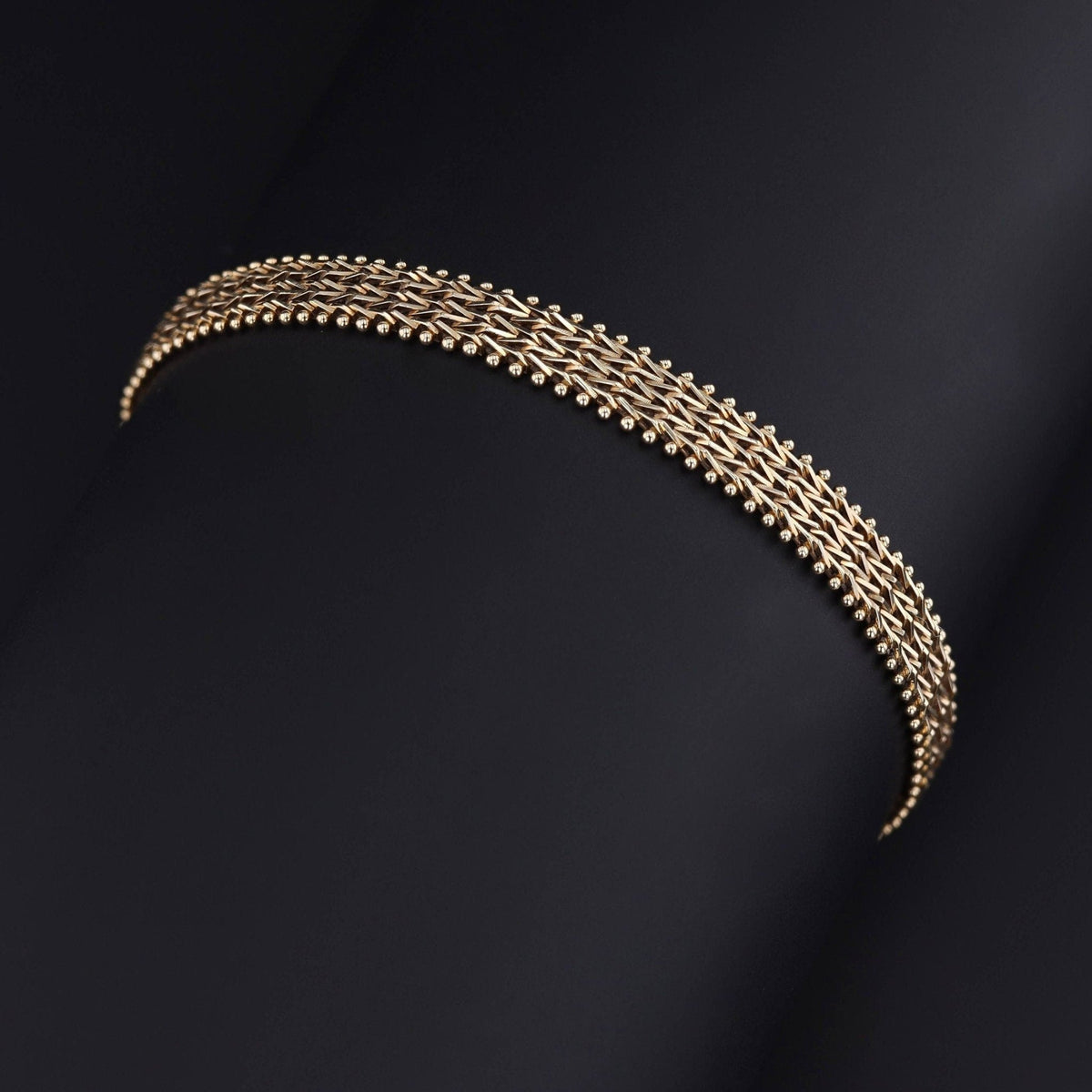 Vintage Link Bracelet of 14k Gold - Trademark Antiques