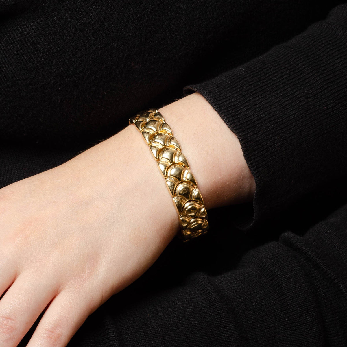 Vintage Link Bracelet of 14k Gold - Trademark Antiques