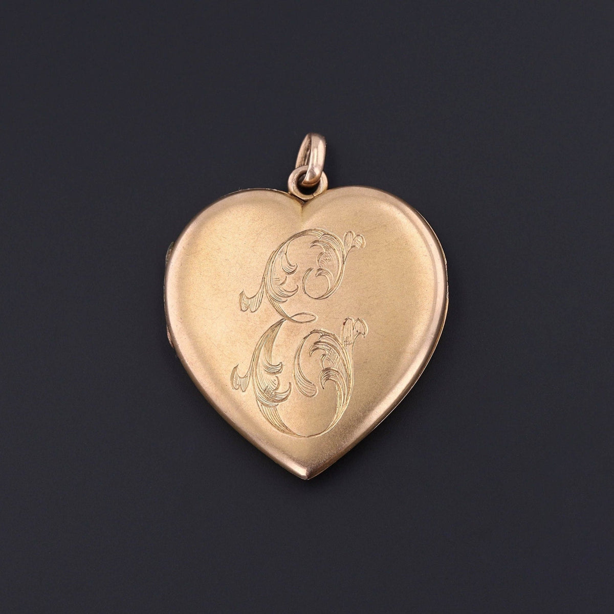 Vintage Locket | Initial E Locket - Trademark Antiques