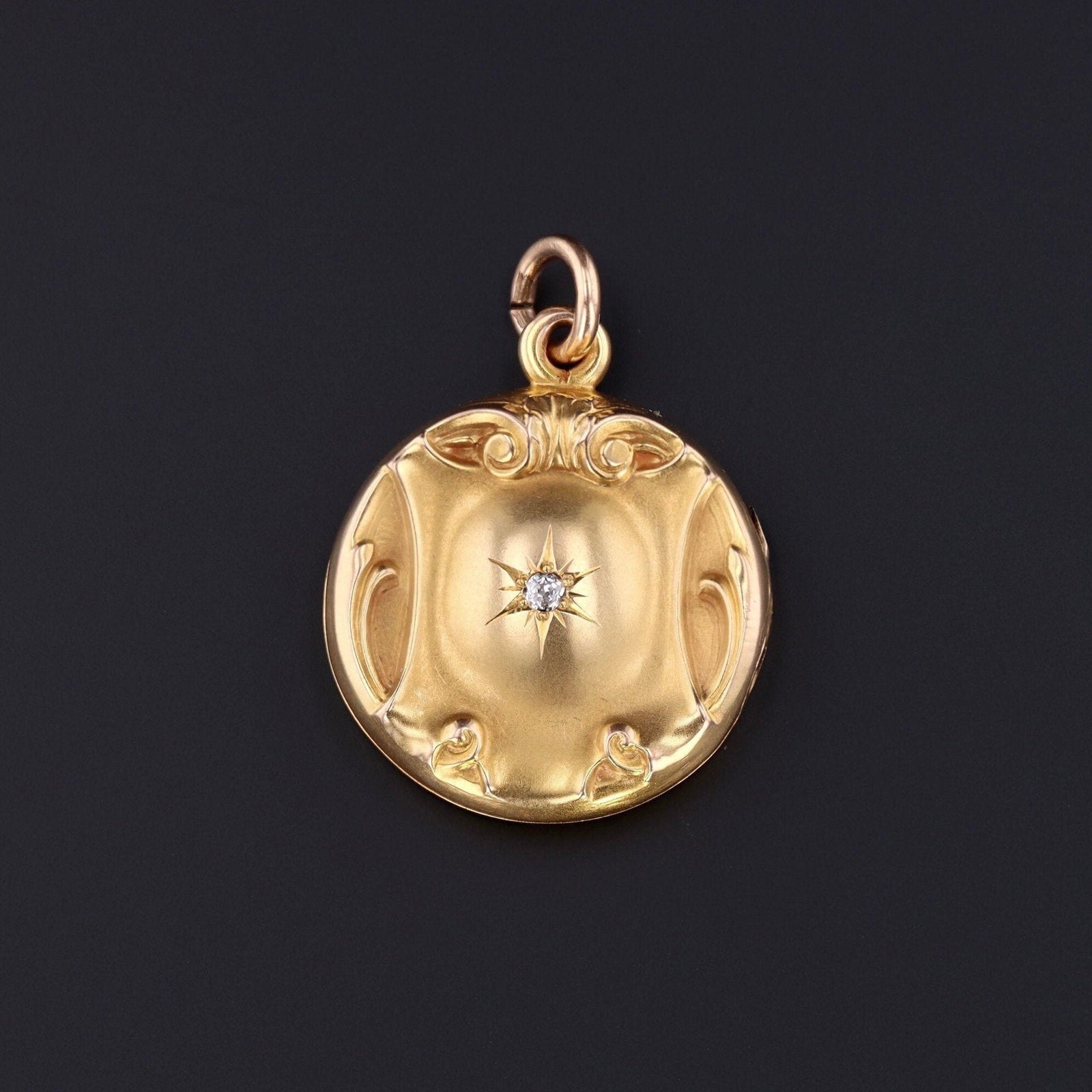 Vintage Locket | Vintage Diamond Locket - Trademark Antiques