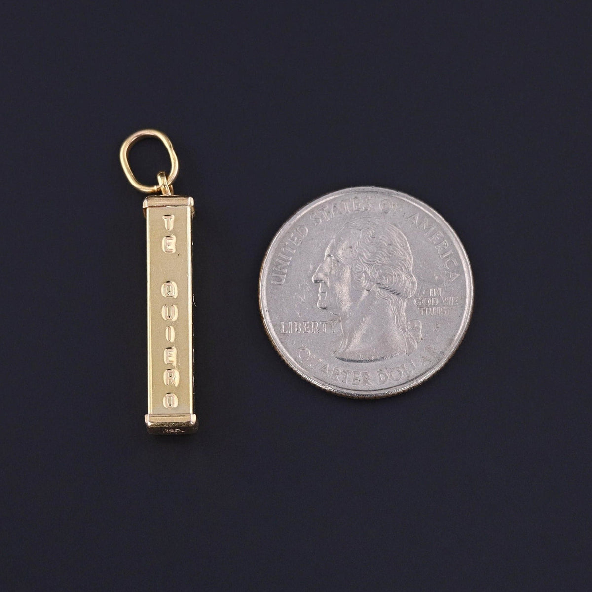 Vintage Love Language Charm of 14k Gold - Trademark Antiques