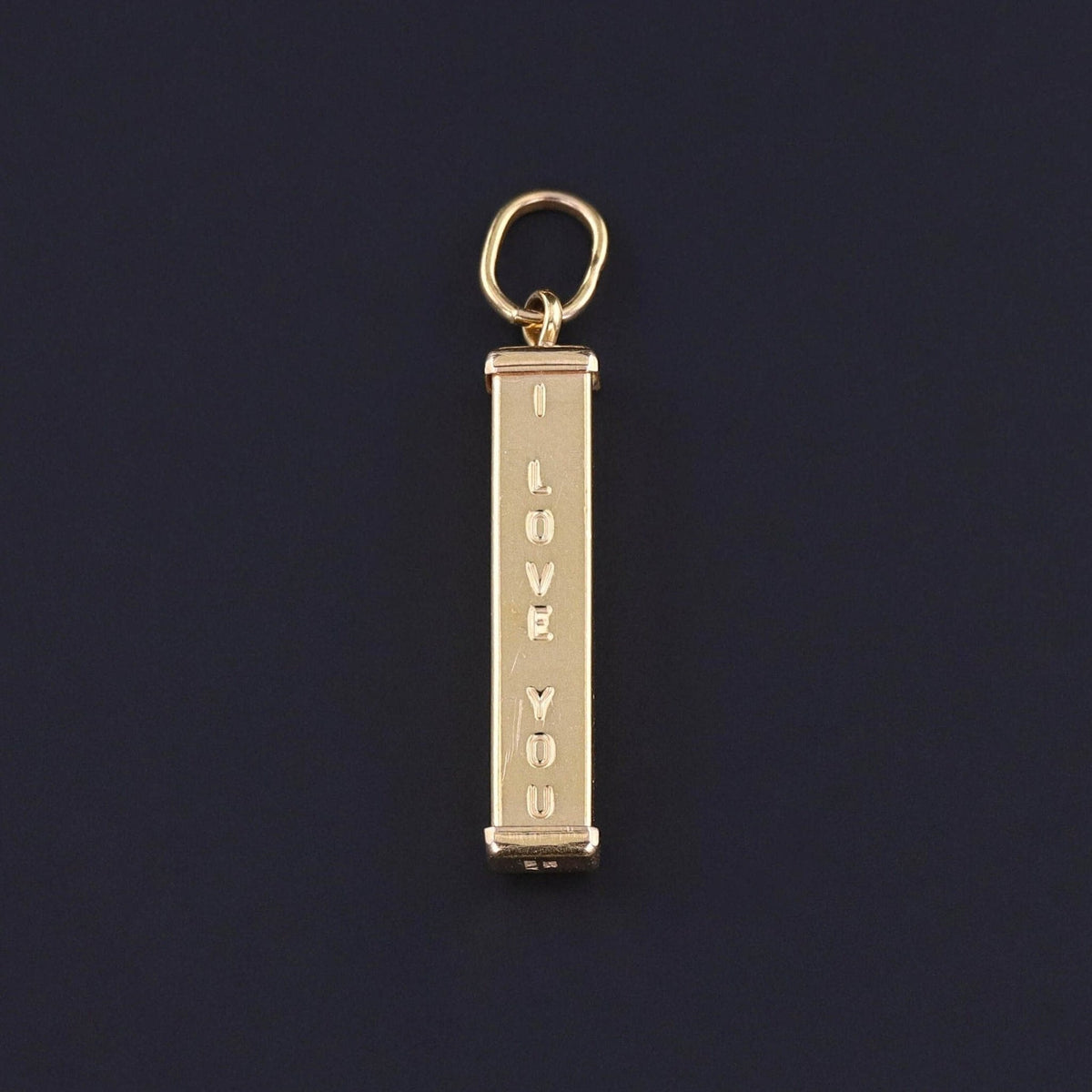 Vintage Love Language Charm of 14k Gold - Trademark Antiques