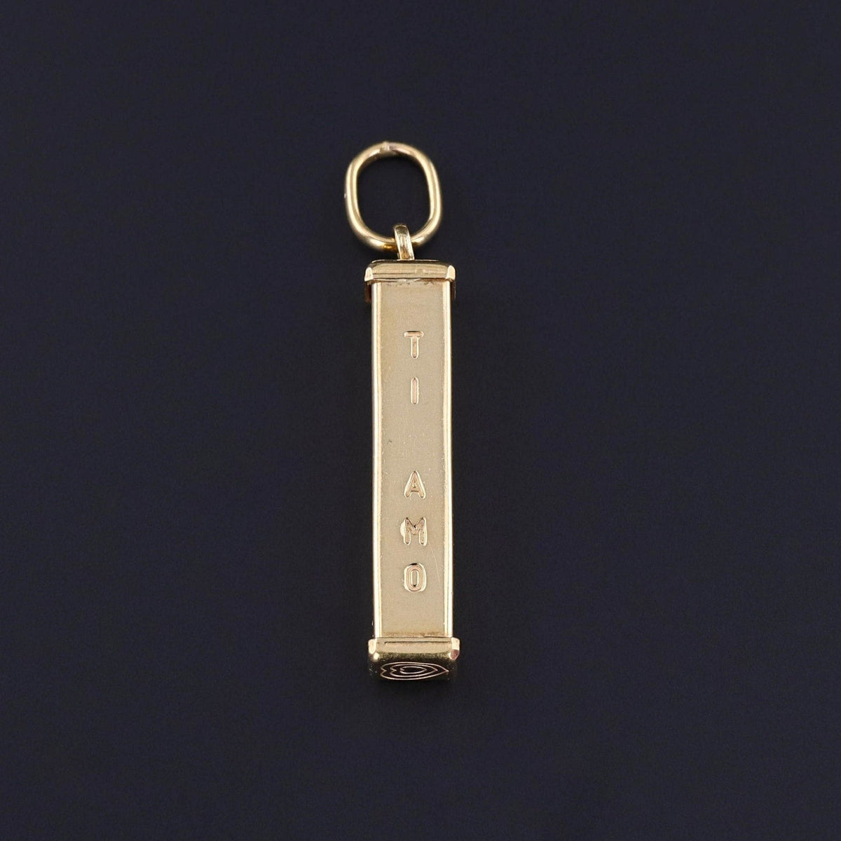 Vintage Love Language Pendant of 14k Gold - Trademark Antiques