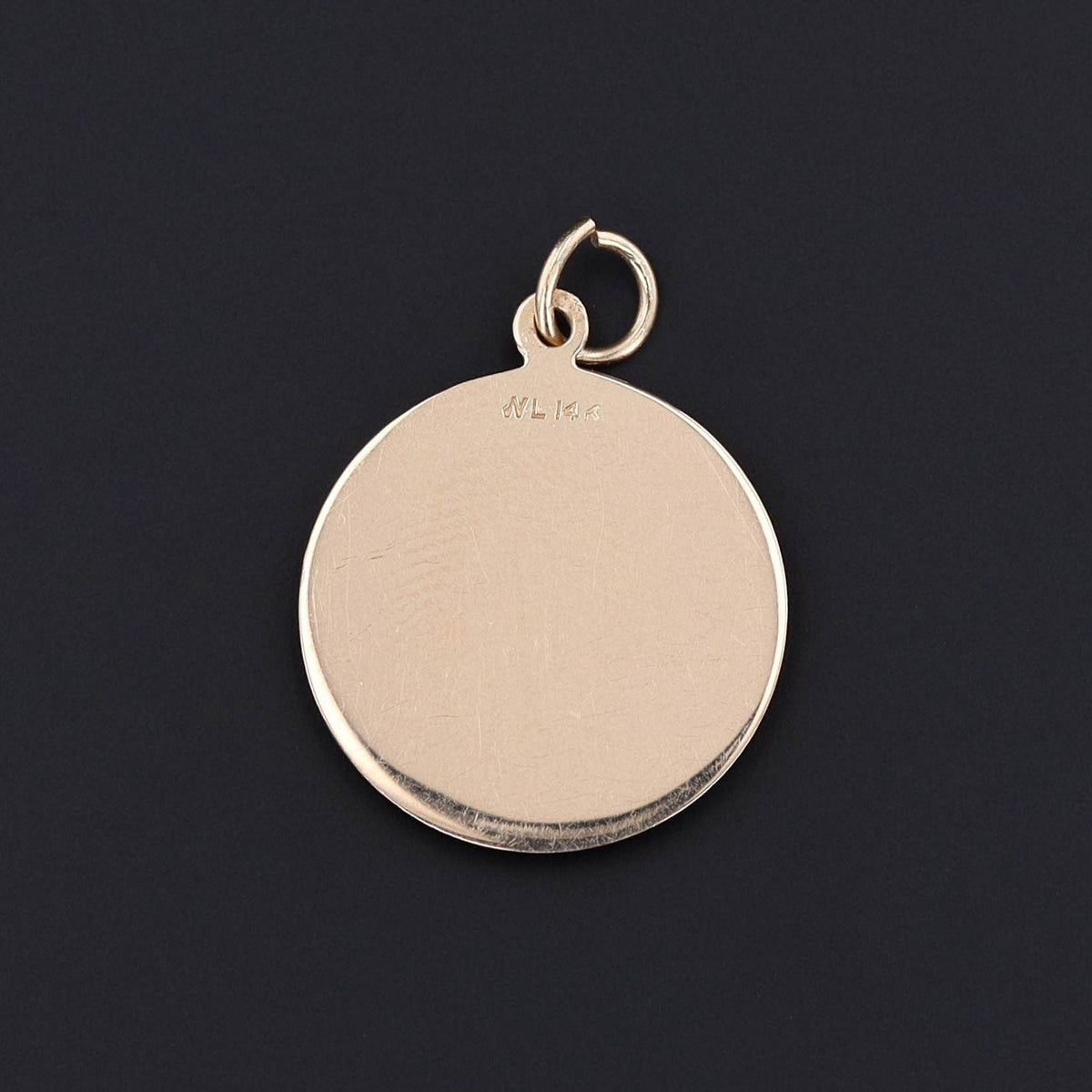 Vintage Love Pendant of 14k Gold - Trademark Antiques