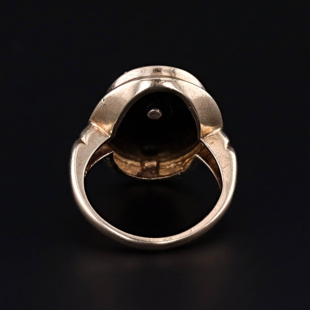 Vintage Man in the Moon Conversion Ring of 10k Gold - Trademark Antiques