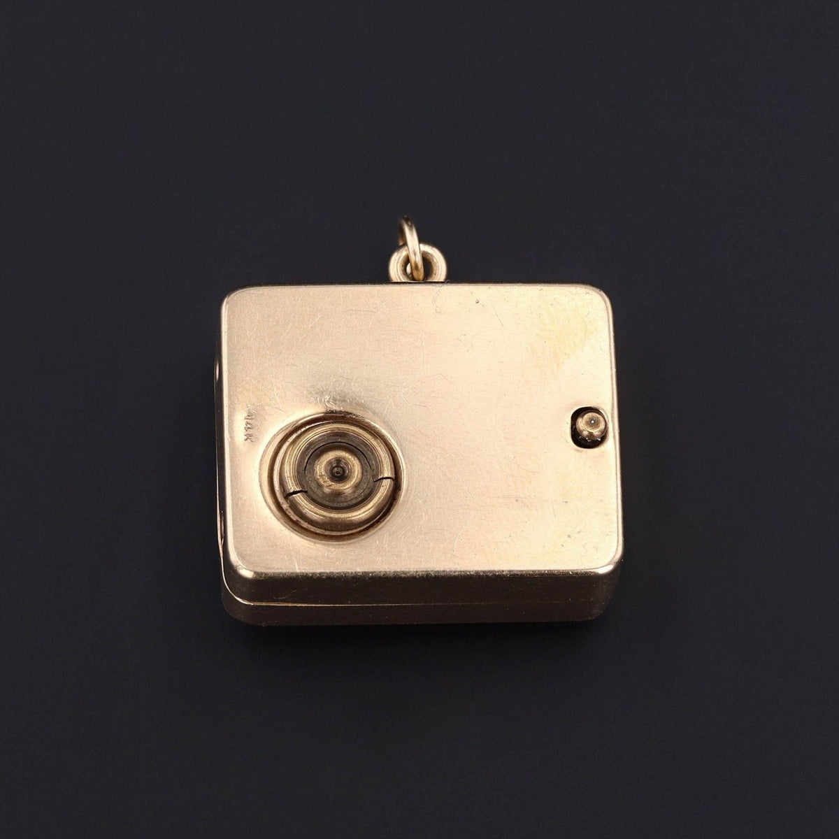 Vintage Mechanical Happy Birthday Song Pendant in 14k Gold - Trademark Antiques
