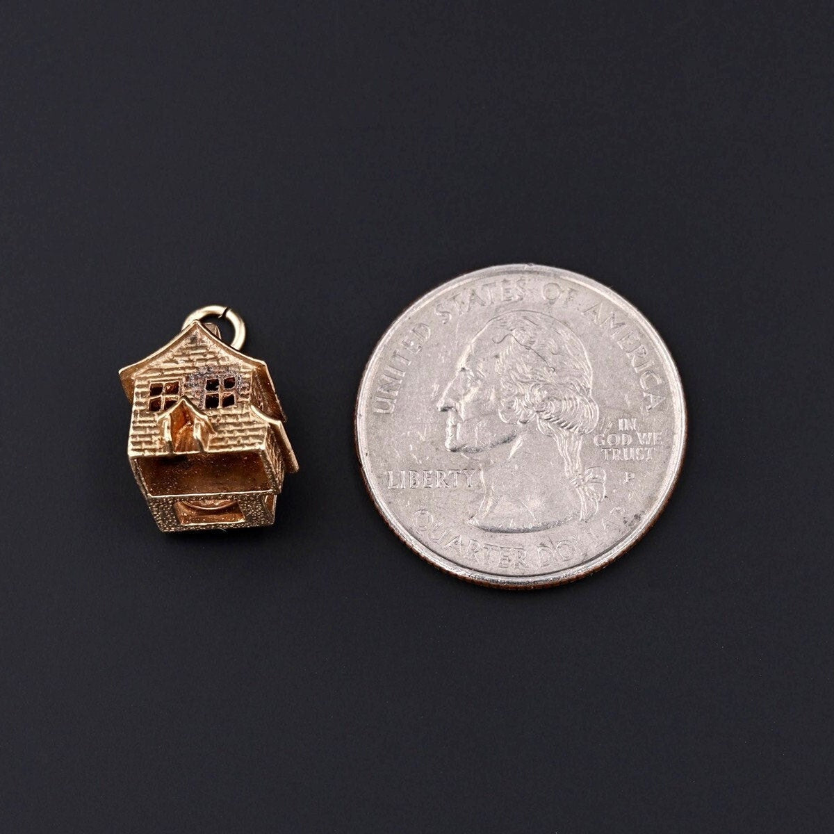 Vintage Mill Charm of 9ct Gold - Trademark Antiques
