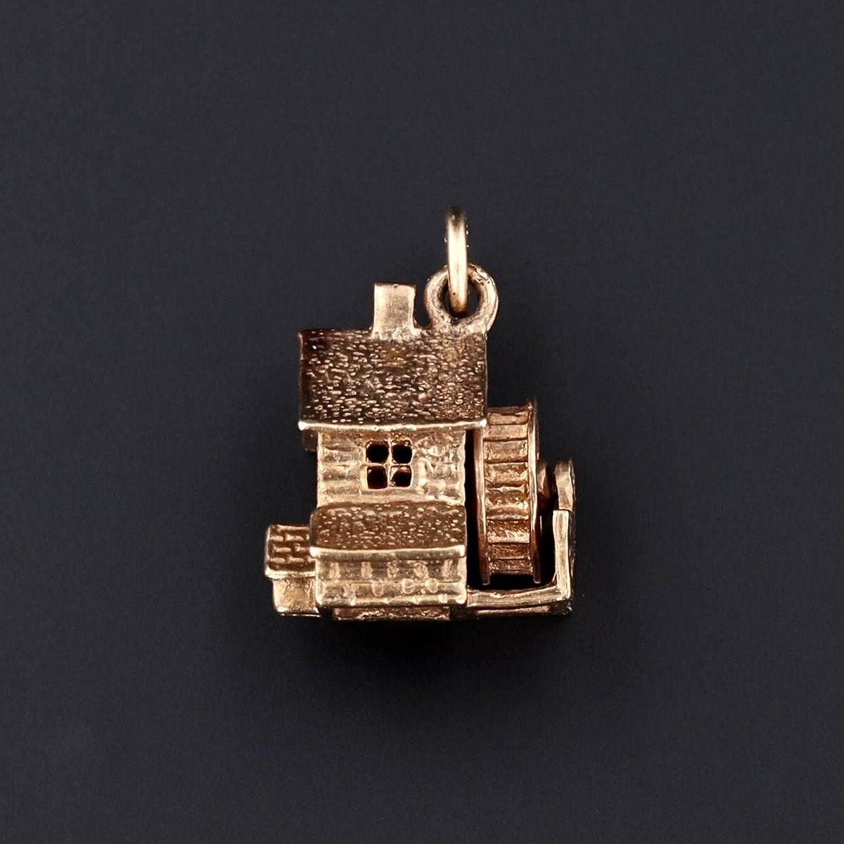 Vintage Mill Charm of 9ct Gold - Trademark Antiques
