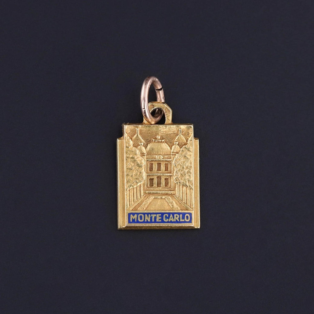 Vintage Monte Carlo Charm of 18k Gold - Trademark Antiques