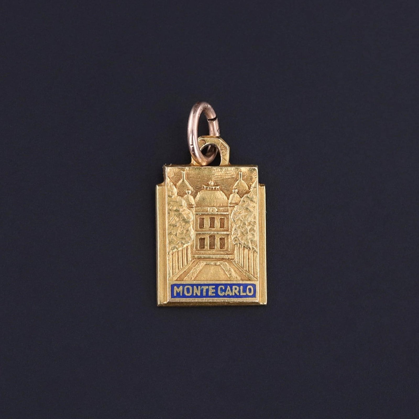 Vintage Monte Carlo Charm of 18k Gold - Trademark Antiques