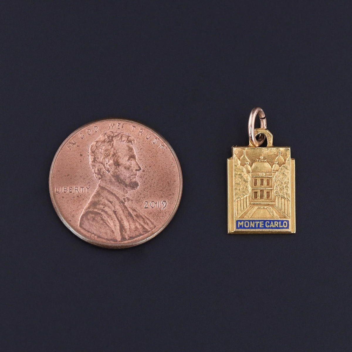 Vintage Monte Carlo Charm of 18k Gold - Trademark Antiques