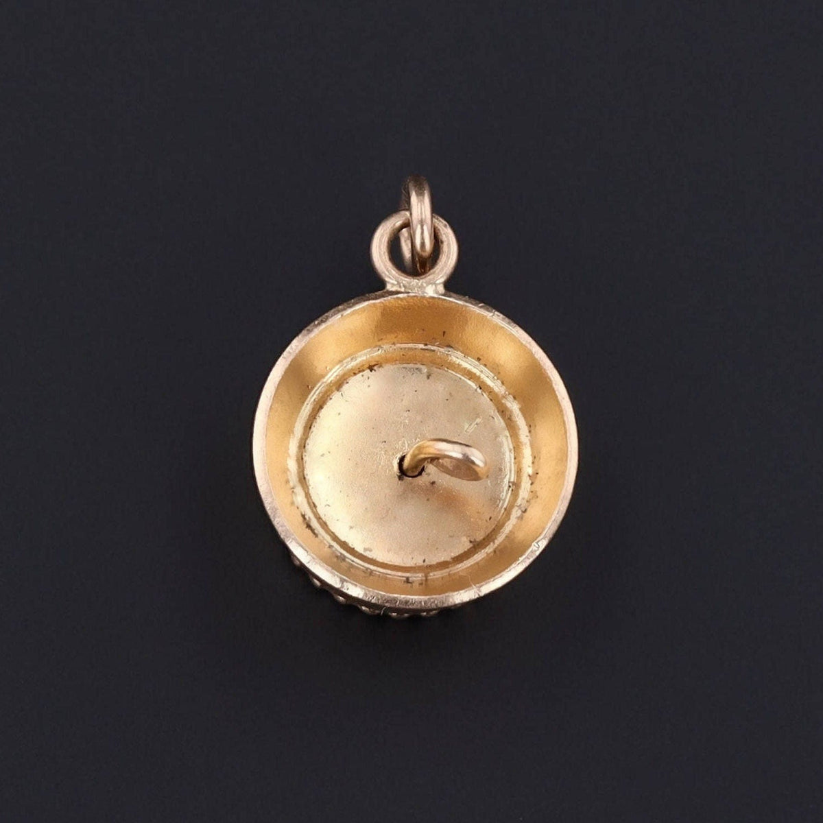Vintage Moveable Birthday Cake Charm of 14k Gold - Trademark Antiques