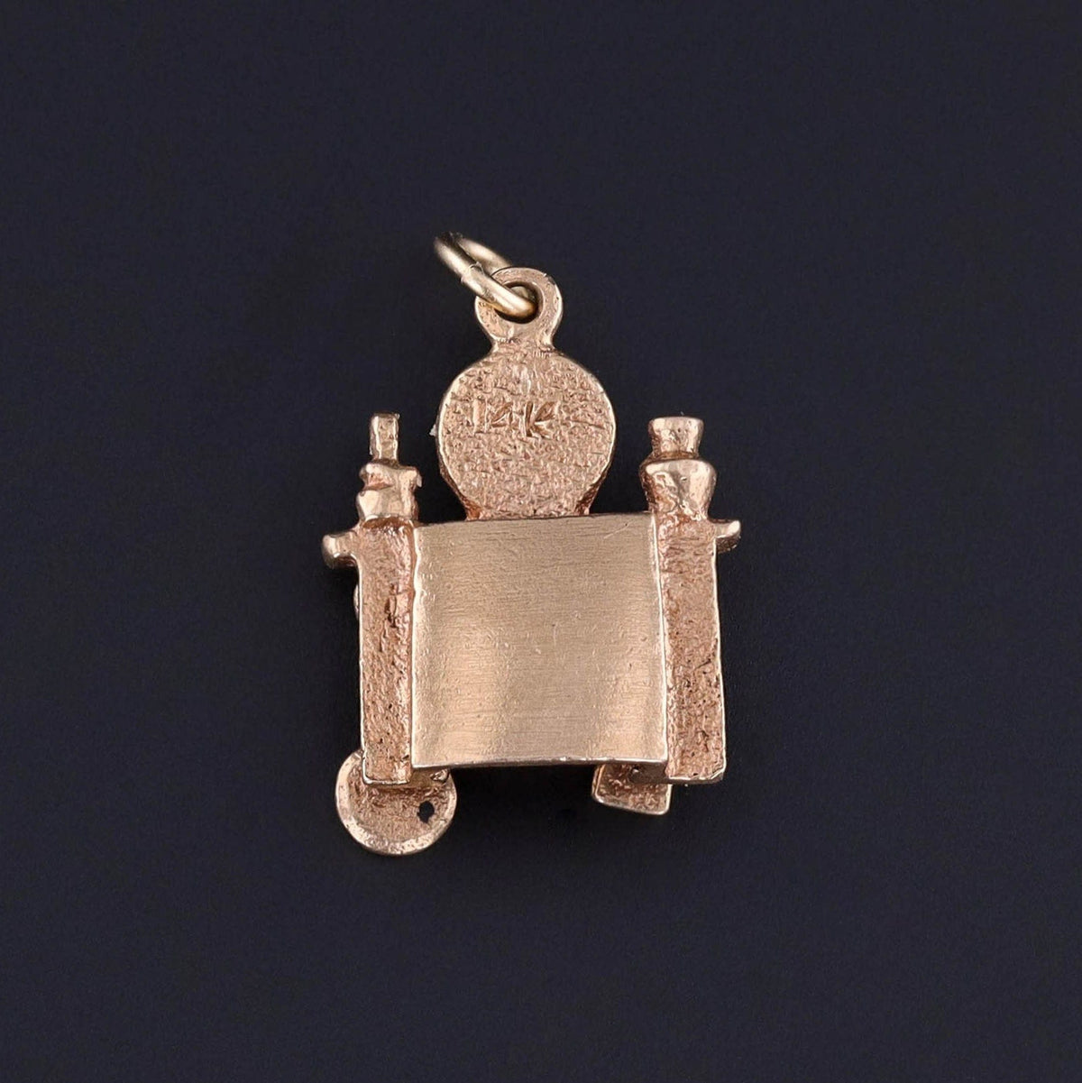Vintage Moveable Hearth Charm of 14k Gold - Trademark Antiques