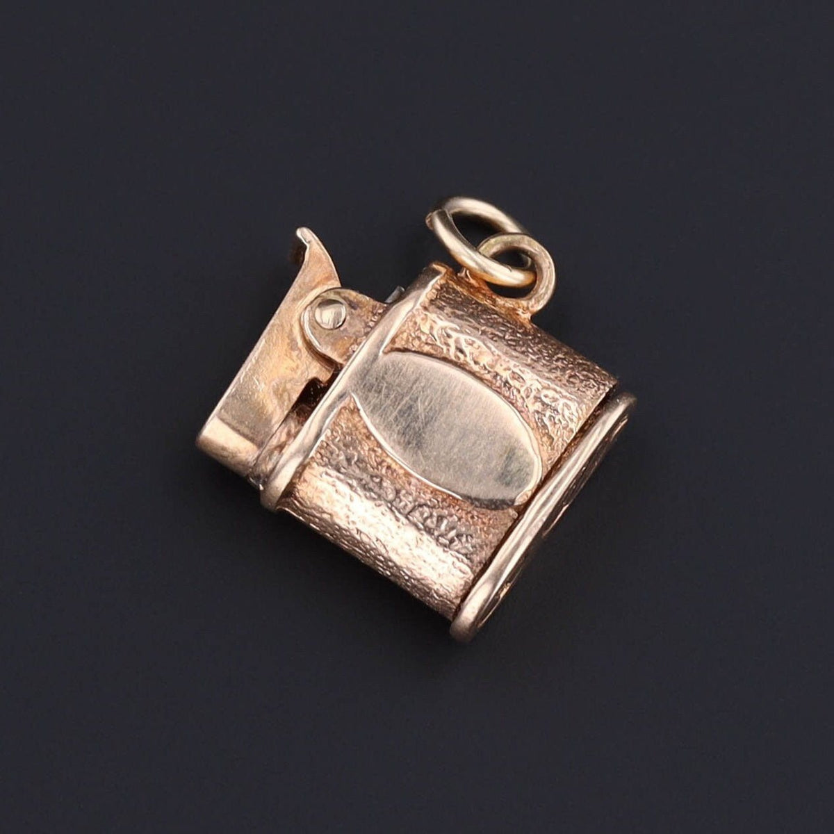 Vintage Moveable Lighter Charm of 14k Gold - Trademark Antiques