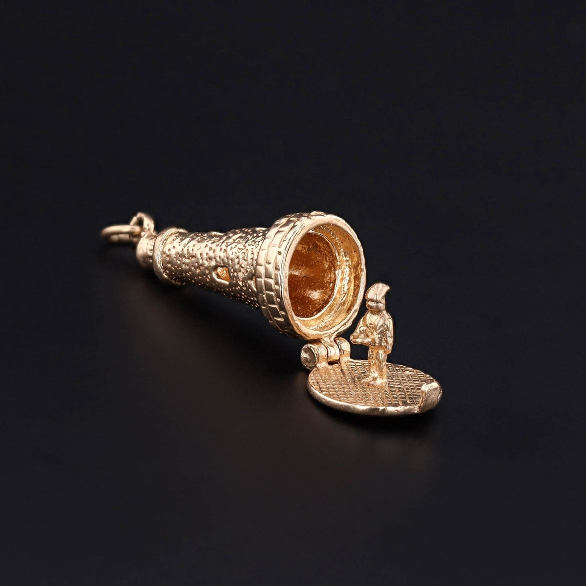 Vintage Moveable Lighthouse Charm of 14k Gold - Trademark Antiques