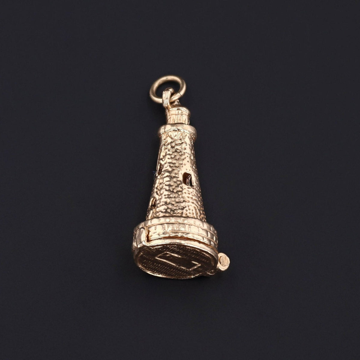 Vintage Moveable Lighthouse Charm of 14k Gold - Trademark Antiques