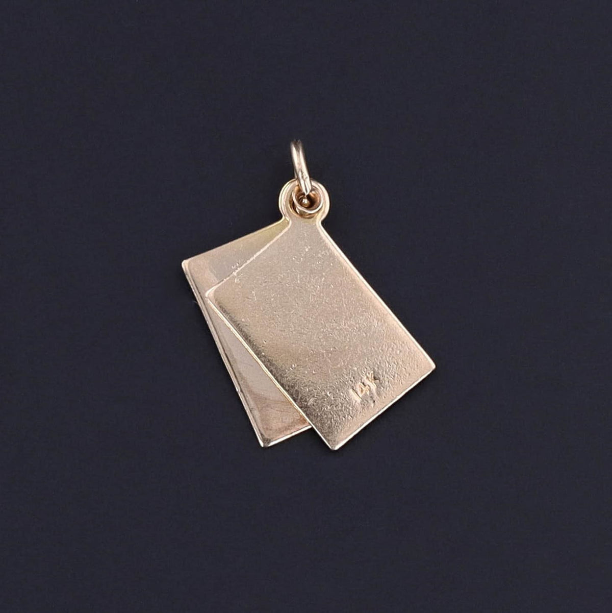 Vintage Moveable Love Letter Charm of 14k Gold - Trademark Antiques