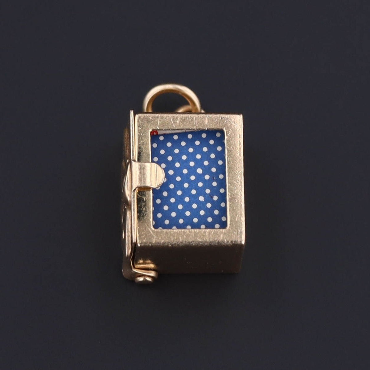 Vintage Moveable Playing Cards Charm of 14k Gold - Trademark Antiques
