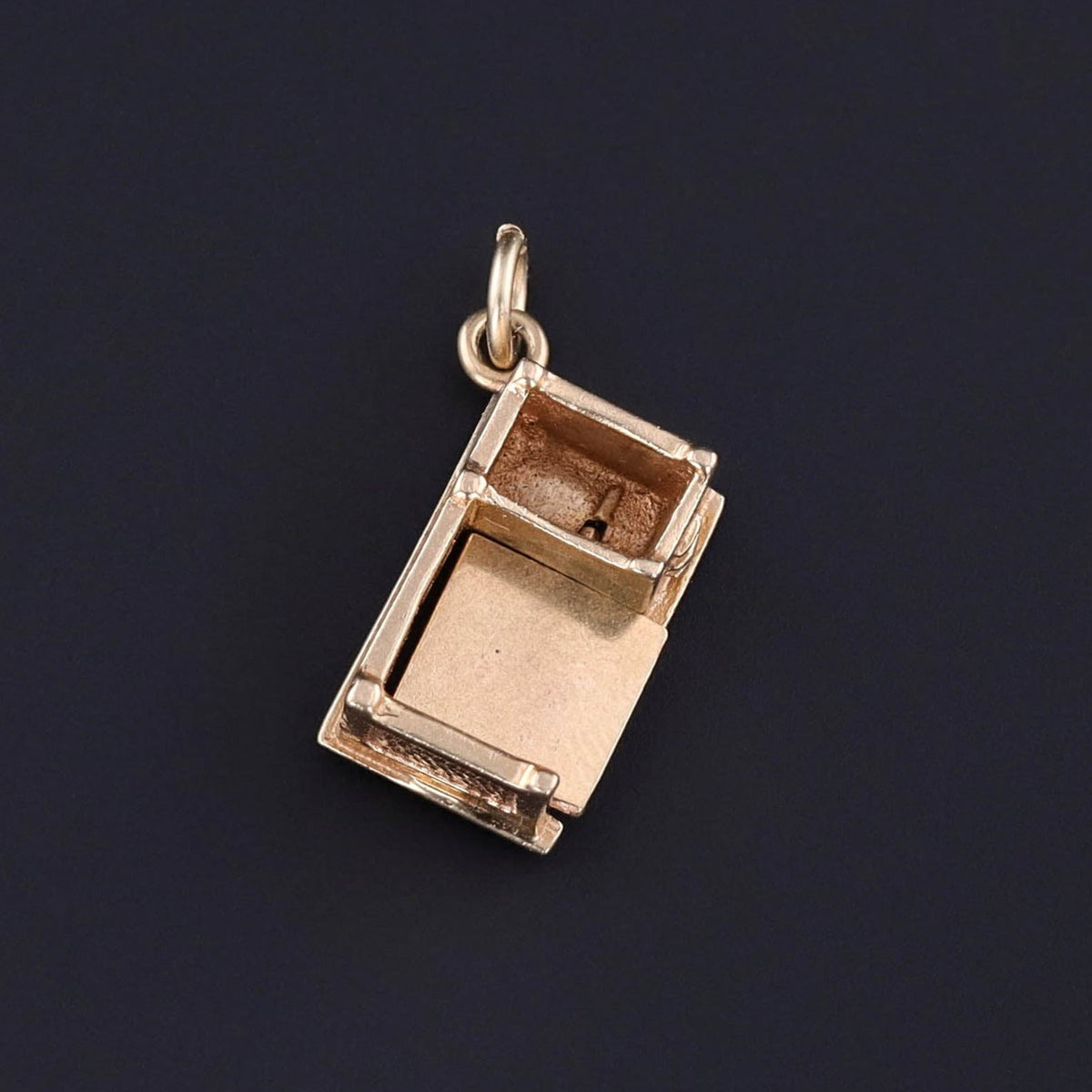 Vintage Moveable Typewriter Charm of 14k Gold - Trademark Antiques